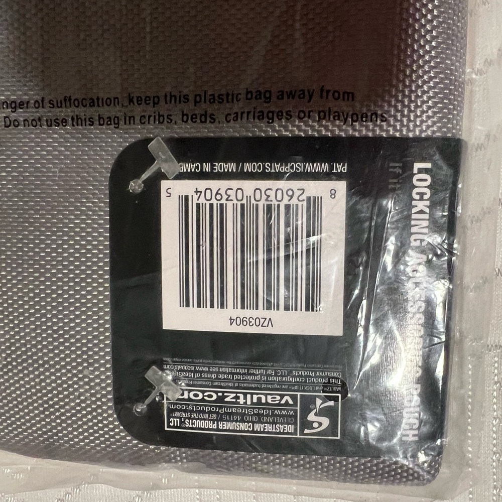 Gray Locking Accessory Pouch - Picture 2 of 2